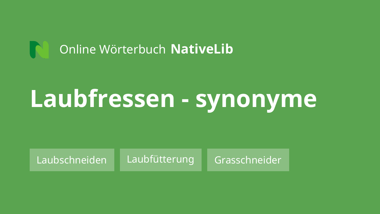 Laubfressen
