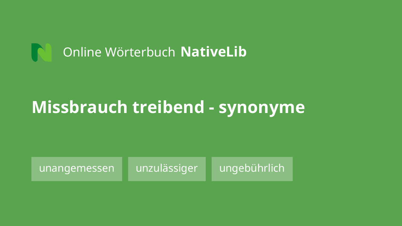 Missbrauch treibend