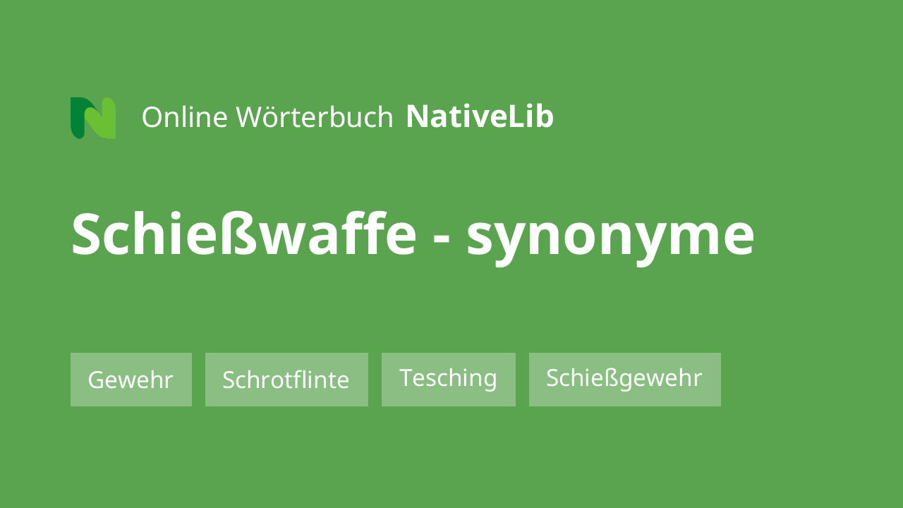 Schießwaffe