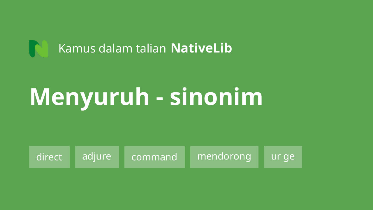 menyuruh