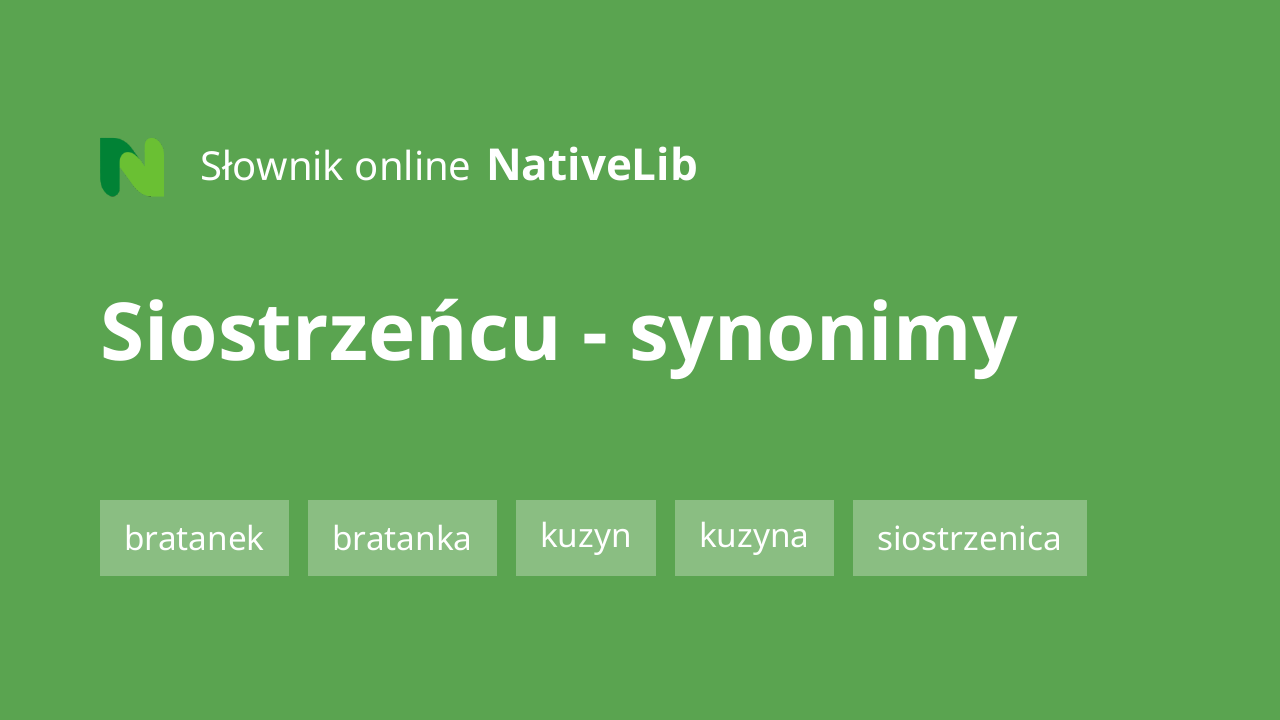 siostrzeńcu