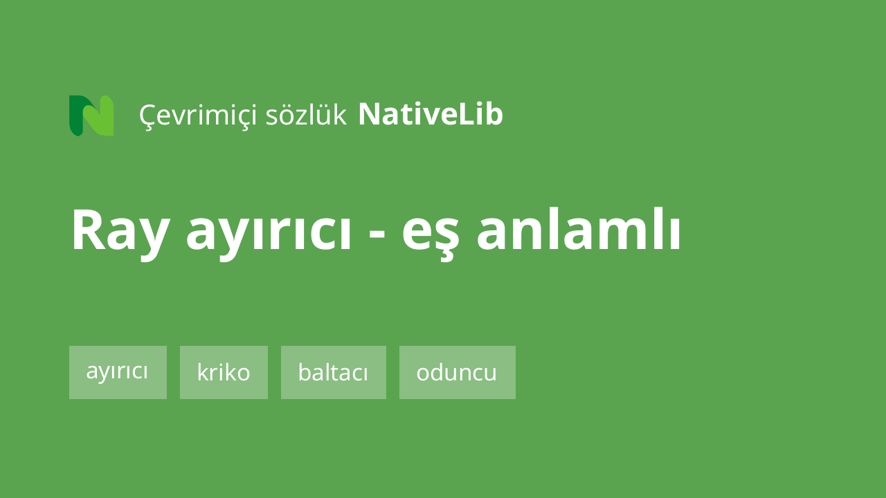 ray ayırıcı
