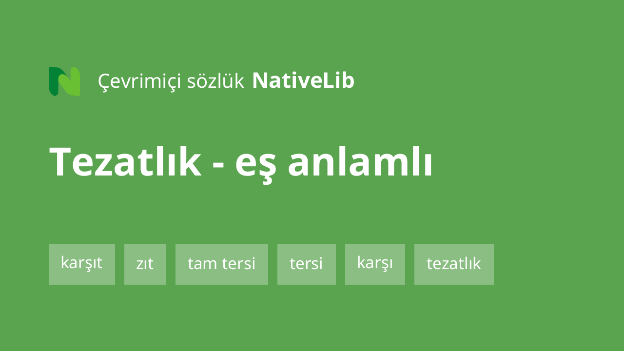 tezatlık