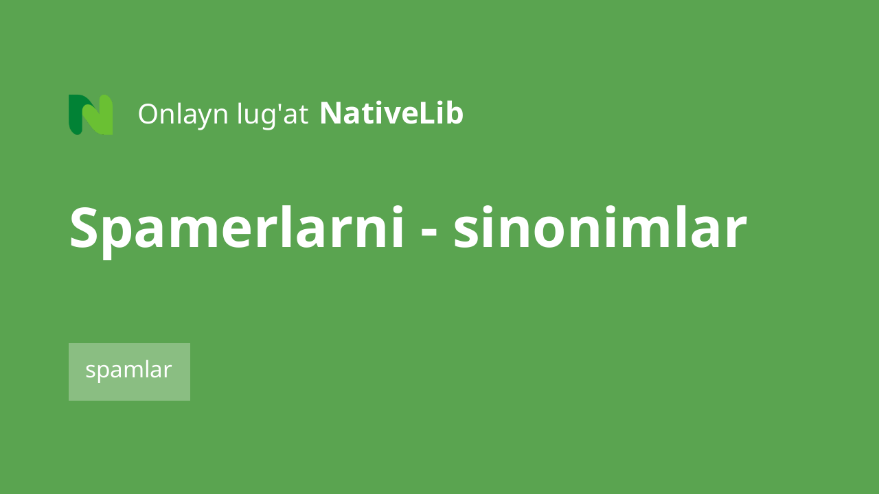 spamerlarni