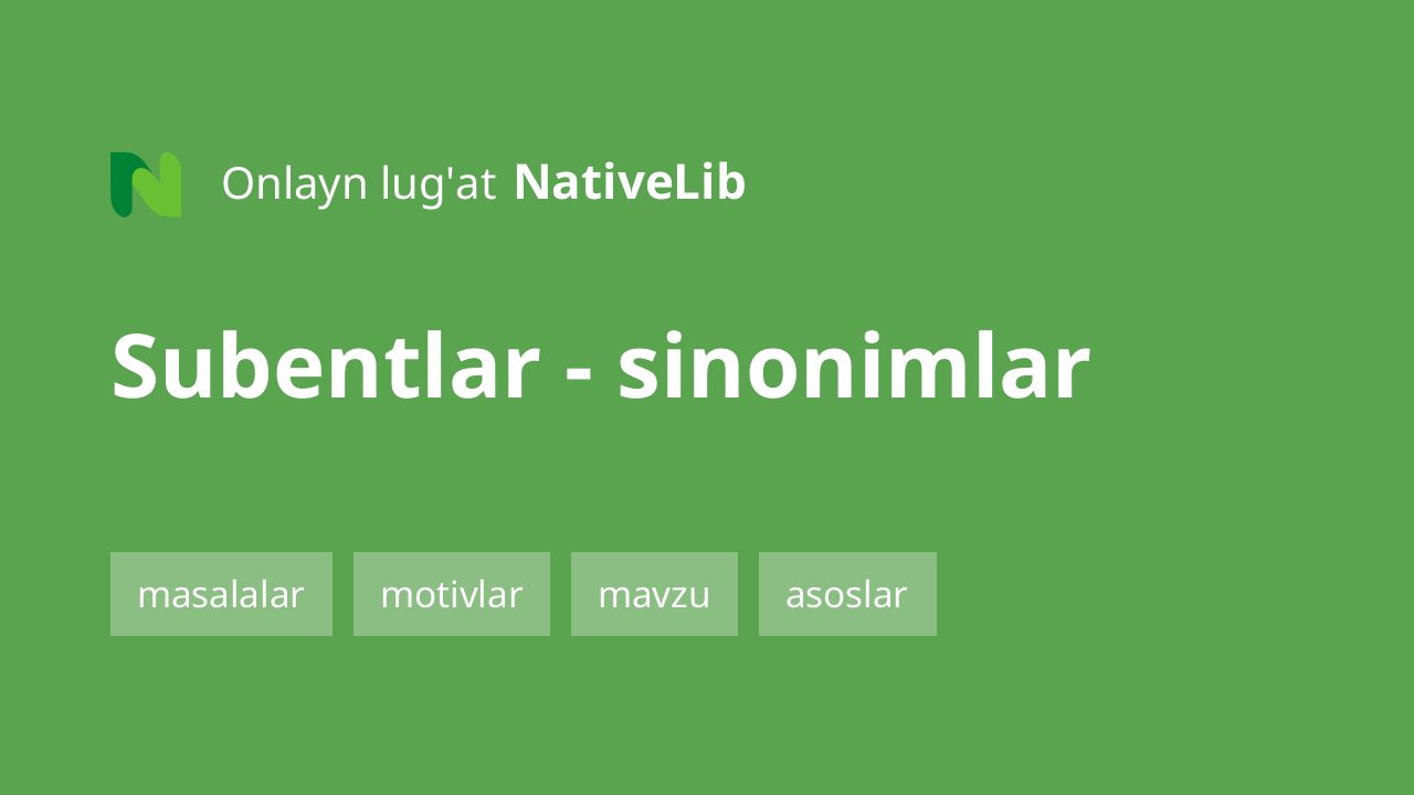 subentlar